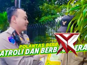 Di sela-sela kegiatan patroli Satlantas Polres Purwakarta turut Sempatkan untuk berbagi kebaikan - PoliceTube