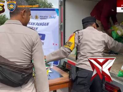 Tekan Inflasi, Polres Muara Enim Hadirkan Pangan Murah di Pasar Tanjung Enim