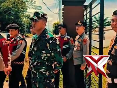 Pengamanan unjuk rasa humanis dari Polres Musi rawas