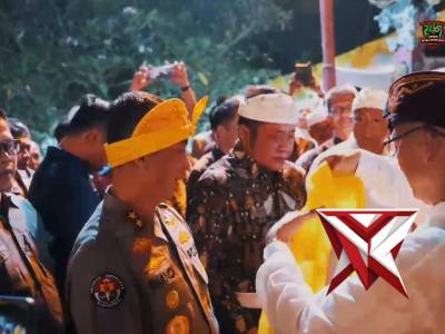 Kapolda Sumsel menghadiri perayaan Dharma Santi Hari Suci Nyepi 2026 di Jalan Seduduk Putih I