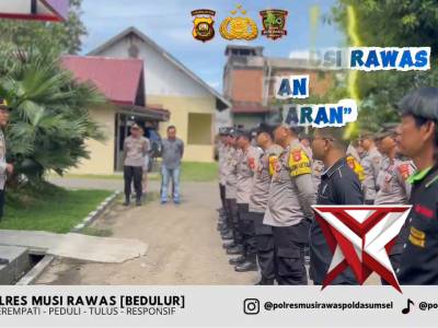 &ldquo;Supervisi Tahap I Polres Musi Rawas: Wujud Penguatan Kinerja Polsek Jajaran&rdquo; - PoliceTube