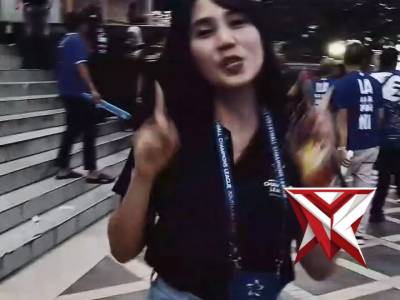 "Halo, arek-arek Suroboyo! Apa kabar pencinta voli di Kota Pahlawan? kini kami hadir di Surabaya!