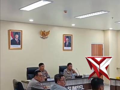 WADIRRESKRIMSUS POLDA SUMSEL MENGIKUTI VIDEO CONFERENCE ARAHAN DAN ANEV WAKAPOLRI