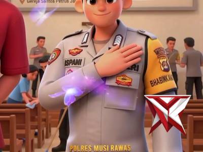 Polres musi rawas melaksanakan program berbagi