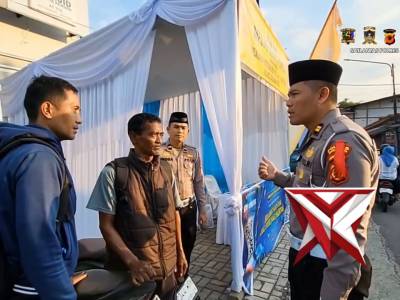 Pelayanan Pos Aju Mesjid Sejuta Pemuda Polres Sukabumi Kota.