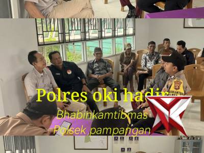Kegiatan bhabinkamtib polsek pampangan polresokihadir