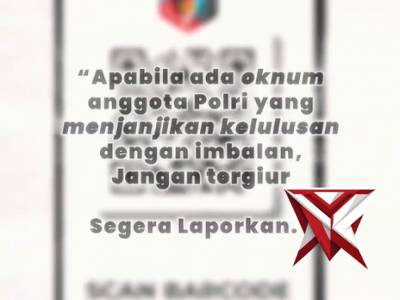 Jangan hancurkan mimpi Anda dengan percaya pada janji manis oknum yang menjanjikan kelulusan dengan