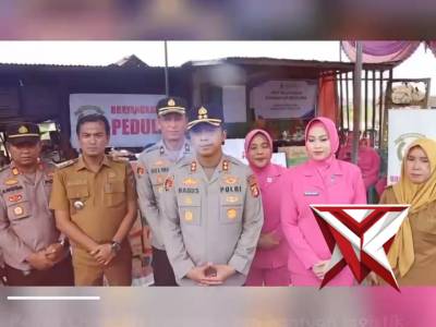 Wujud kepedulian nyata ditunjukkan melalui sinergi antara Polres Ogan Ilir, Bhayangkari, dan Baznas