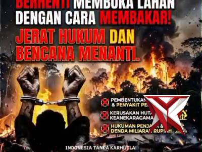 Berhenti membuka lahan dengan cara dibakar