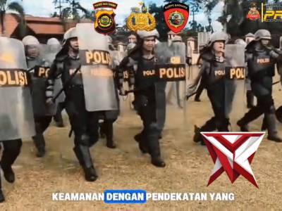 Latihan Dalmas Polres Musi Rawas