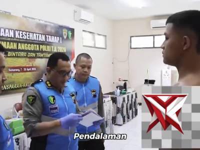 Biddokkes Polda Jateng Melaksanakan Pemeriksaan Kesehatan Pada Casis Bintara Polri TA 2026