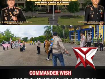 Pengamanan aksi unjuk rasa oleh pers.polres Musi rawas - PoliceTube
