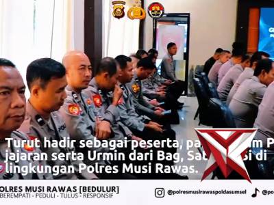 Gelar Opsnal Polres Mura dalam rangka mendukung kebijakan Kapolda sumsel  IJP DR. Sandi Nug