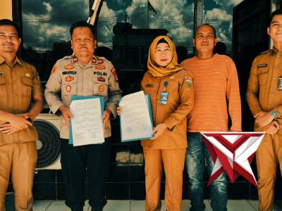 Penandatanganan Nota Kesepahaman Antara SMK Negeri 1 Tanjung Batu Dengan Polsek Tanjung Batu