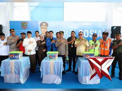 KAPOLDA MERESMIKAN GEDUNG SPKT DAN ASRAMA PJU POLRES MUSI RAWAS