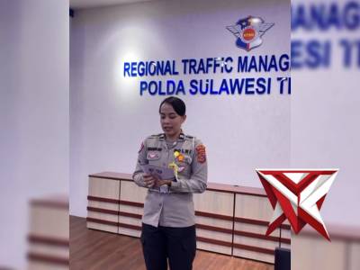 DITLANTAS POLDA SULTRA HADIR DI UDARA, SAMPAIKAN INFORMASI LALU LINTAS MELALUI RRI KENDARI - PoliceTube