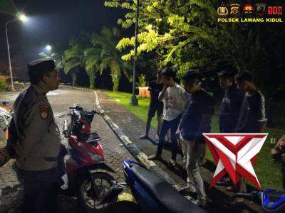 Polsek Lawang Kidul : Patroli Talang Jawa, Polisi Beri Imbauan kepada Remaja