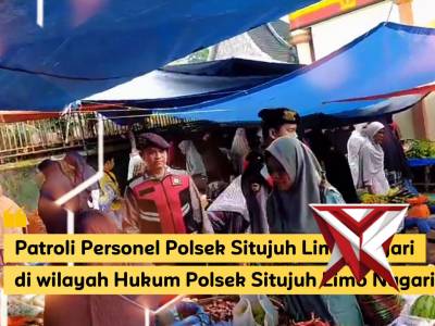 Patroli Personel Polsek Situjuh Limo Nagari Merupakan kegiatan rutin atau insidental yang dilakukan