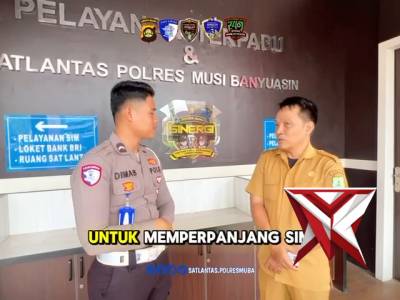 SAT LANTAS POLRES MUBA MELAKUKAN PELAYAN KEPADA MASYARAKAT YANG INGIN MELAKUKAN PERPANJANGAN SIM - PoliceTube