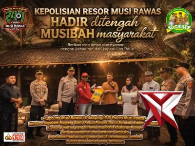 Polres Musi Rawas Polsek Megang Sakti hadir ditengah musibah masyarakat