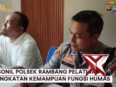 Personel Polsek Rambang Melaksanakan Pelatihan Peningkatan Kemampuan Fungsi Humas