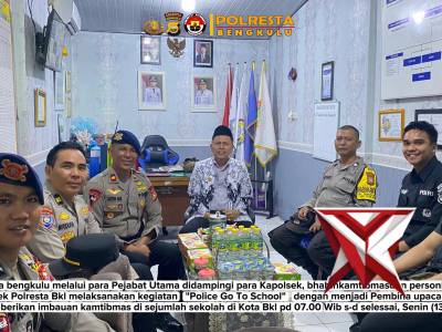 *Hadir di Sekolah, Bhabinkamtibmas Sampaikan Pesan Kamtibmas*
