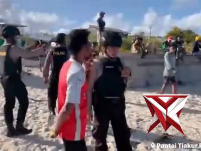 Patroli Harkamtibmas sat samapta polres MBD