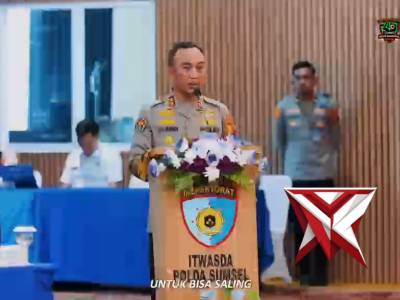 TAKLIMAT AWAL AUDIT KINERJA ITWASDA POLDA SUMSEL TAHAP 1 TAHUN 2026 OLEH KAPOLDA SUMSEL - PoliceTube