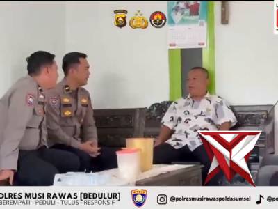 Kapolda Sumsel IJP DR. SANDI NUGROHO-Kapolres Musi Rawas-Sat Binmas Jalin Silahturahmi dengan