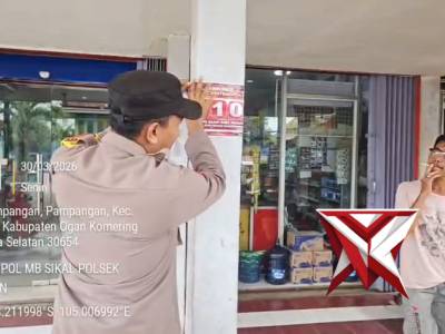 Giat pesonil polsek pampangan polres oki hadir