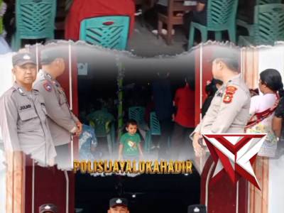 POLISI_JAYALOKA POLRES MUSI RAWAS HADIR, AMANKAN IBADAH JUMAT AGUNG DI GEREJA GEKISIA KECAMATAN JAYA