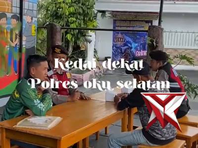 SILATURAHMI PERSONEL SAMAPTA POLRES OKU SELATAN DIKEDAI DEKAT BERSAMA OJOL - PoliceTube