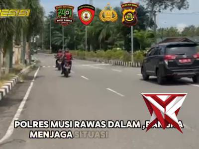 Dukung Bijak Kapolda Sumsel IJP Sandi Nugroho.Polres Musi Rawas Tingkatkan Patroli Harkamtibmas