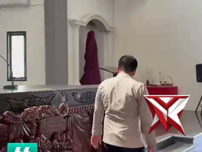 Kapolres Musi Rawas Pengecekan kegiatan Jum'at Agung