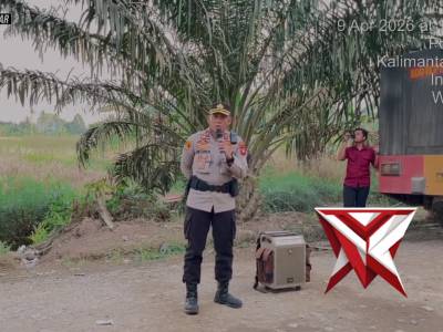 PERSONEL DIT SAMAPTA POLDA KALBAR MELAKSANAKAN PENGAMANAN DI MEMPAWAH