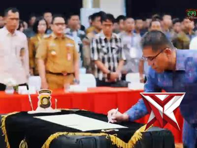 Pengambilan sumpah dan penandatanganan fakta integritas penerimaan terpadu anggota polri TA 2026