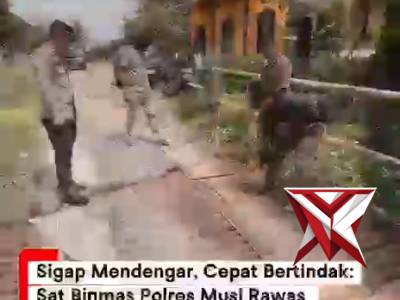 Kapolda Sumsel IJP DR. Sandi Nugroho-Kapolres Musi Rawas-Sat Binmas Sambang dan serap aspirasi warga