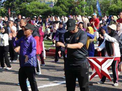 OLAHRAGA BERSAMA KAPOLRES MUSI RAWAS