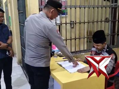 Pengecekan piket tahanan IK3