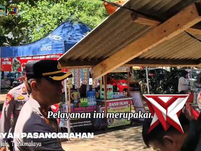 Himbauan Polres Tasikmalaya kepada masyarakat yang sedang liburan di Sindangkerta