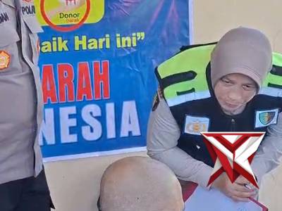 @ok.Polsek Tugumulyo kegiatan Donor Darah - PoliceTube