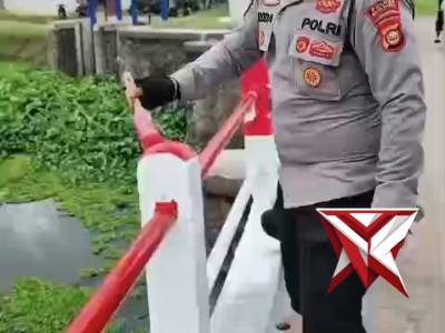Dukung Program Kapolda Sumsel.Polres Musi Rawas Revitalisasi Jembatan Dam Impres