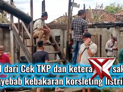 Cek TKP kebakaran rumah warga