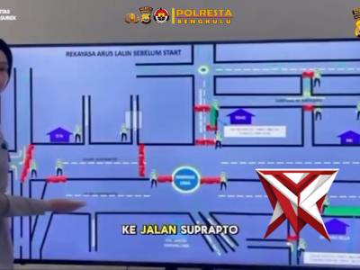 *Rekayasan Lalu Lintas dalam rangka Karnaval kain Batik Besurek* - PoliceTube