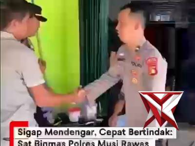 Kapolda Sumsel IJP DR. Sandi Nugroho-Kapolres Musi Rawas-Sat Binmas Sambang dan serap aspirasi warga - PoliceTube