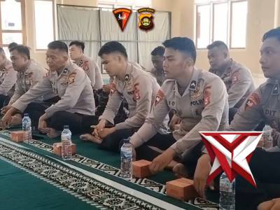 Tingkatkan Keimanan Kepada Allah SWT, Personel Batalyon C Pelopor Laksanakan Giat Binrohtal