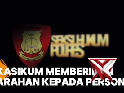 KASIKUM POLRES PRABUMULIH MEMBERIKAN ARAHAN KEPADA PERSONIL