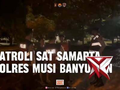 Antisipasi Gangguan Kamtibmas, Sat Samapta Polres Musi Banyuasin Laksanakan Patroli