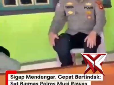 Kapolda Sumsel IJP DR. Sandi Nugroho-Kapolres Musi Rawas-Sat Binmas Sambang dan serap aspirasi warga