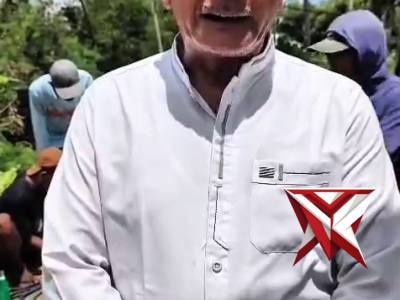 POLRES MUSI RAWAS MELAKSANAKAN KEGIATAN BELIDA ASRI DALAM RANGKA MEMPERBAIKI JEMBATAN